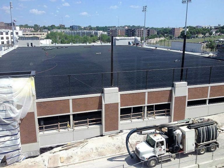 Wpi Rooftop Field Synthetic Turf AirDrain Drainage Roof Top Athletic Soccer Field at MSoE
