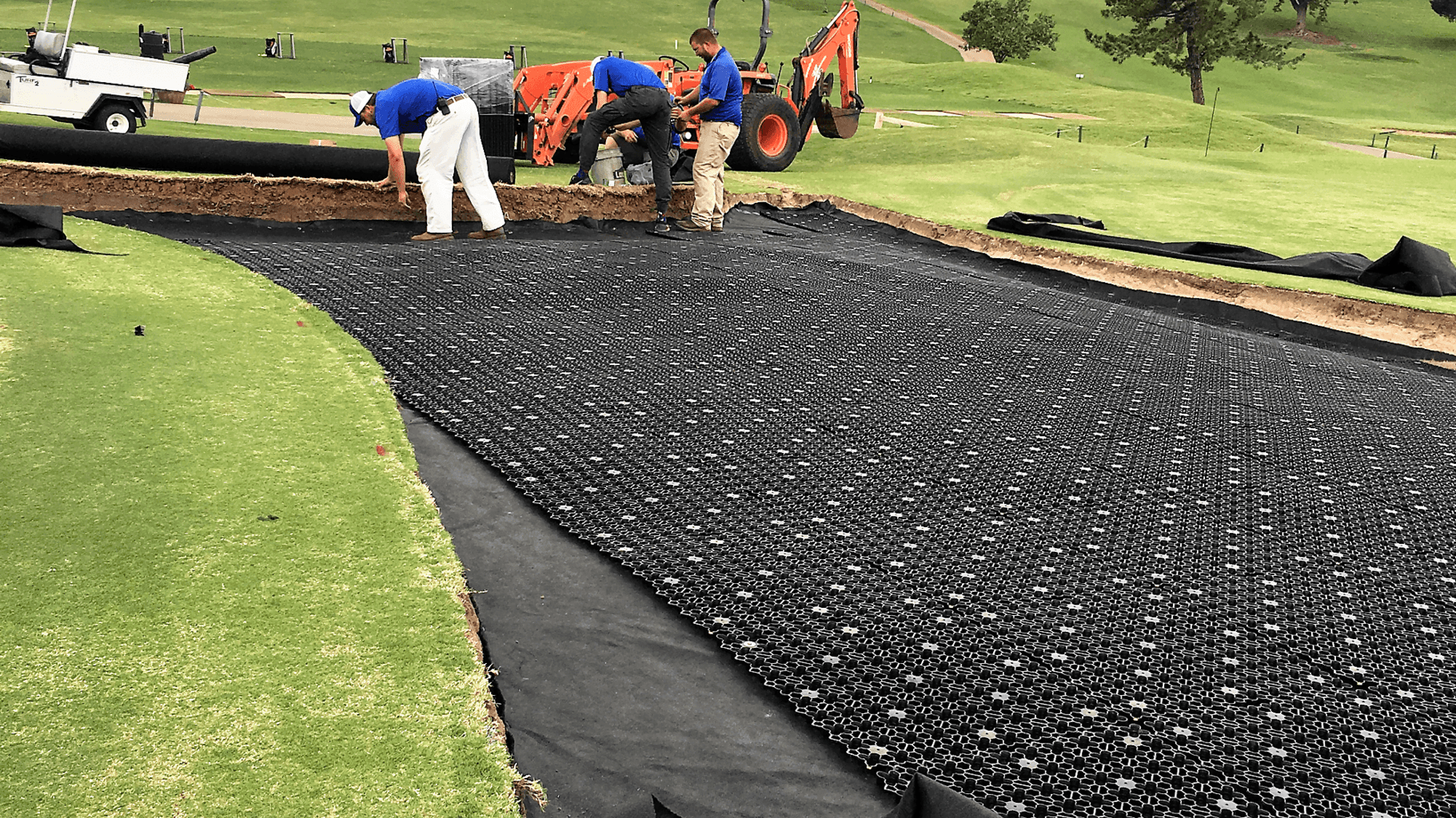 putting green construction, golf course drainage, bunker drainage
