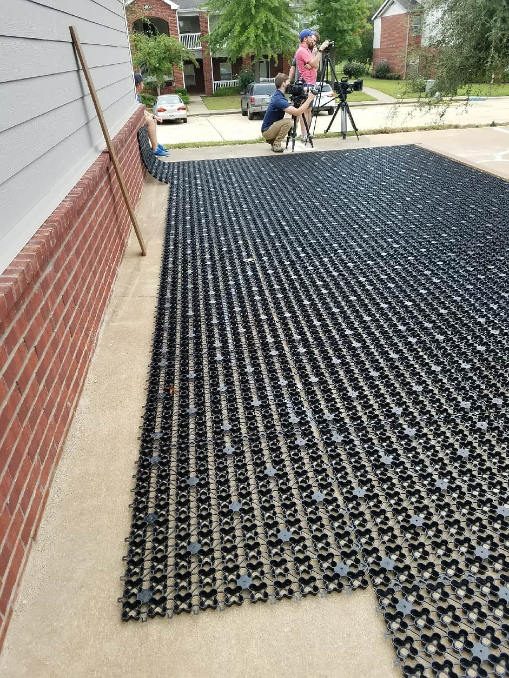 Synthetic Grass AirDrain Install on Cement