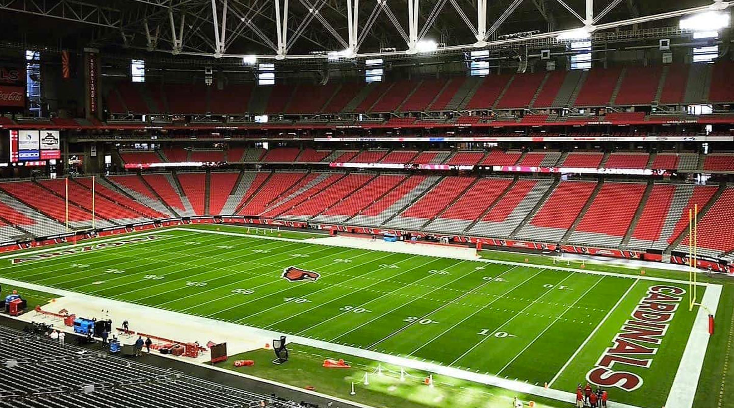 Natural Turf Field at University of Phoenix Stadium Home of the Arizona  Cardinals - AirField Systems